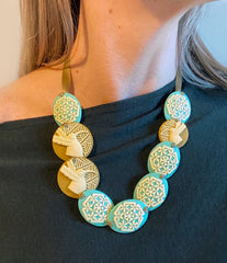 Tania Tupu's handwoven Huia Necklace of the extinct Huia bird sadly silenced before our generation could hear their song.  Made for Matariki July 2020 welcome the new year and this new member of the Tupu collection.  Wearable handcrafted 3-dimensional Huia bead woven together with double-sided silk ribbon and finished with an adjustable toggle. A feather of a huia was given as a token of friendship and respect and worn by high ranking chiefs symbolizing leadership and mana.