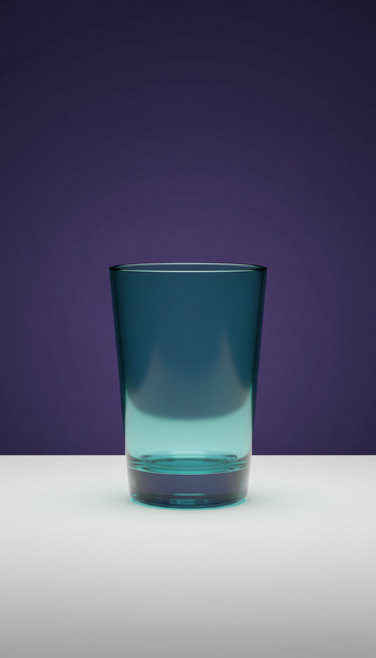 Lagoon Teal Glass Tumbler
