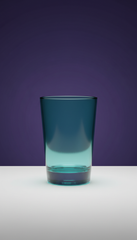 Lagoon Teal Glass Tumbler