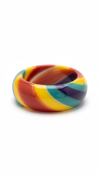 Papaya Punch Resin Bangle