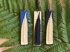 Revived Huia Feather Pendant