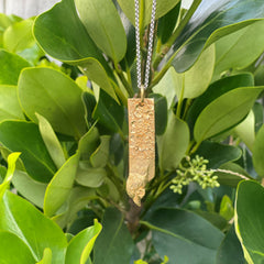 Gold Kōkako Pendant