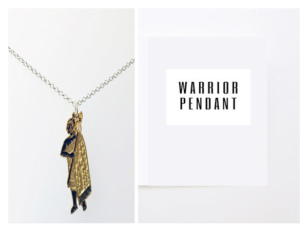 Warrior Pendant - NZ-Designer-Jewellery, Tania Tupu - Tania-Tupu